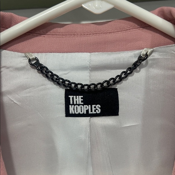 The Kooples Soft Rose Pink Women's Blazer 40 / us 6 single notch lapel jacket - Picture 2 of 9